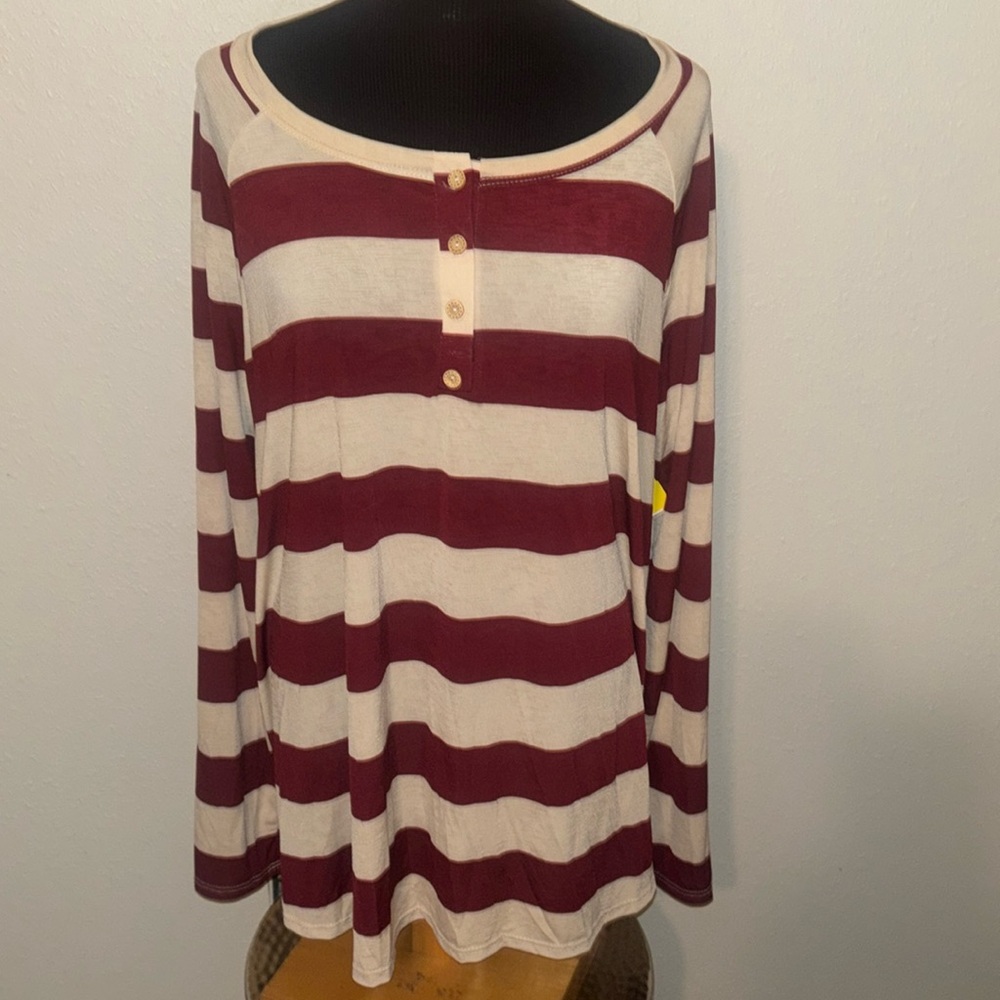 Sew in Love Striped Pullover size 3X